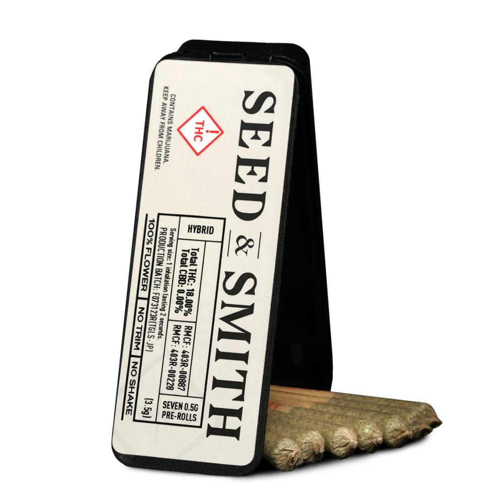 Apricot Chem [3.5g] | Seed & Smith - 7 Pack Pre Roll