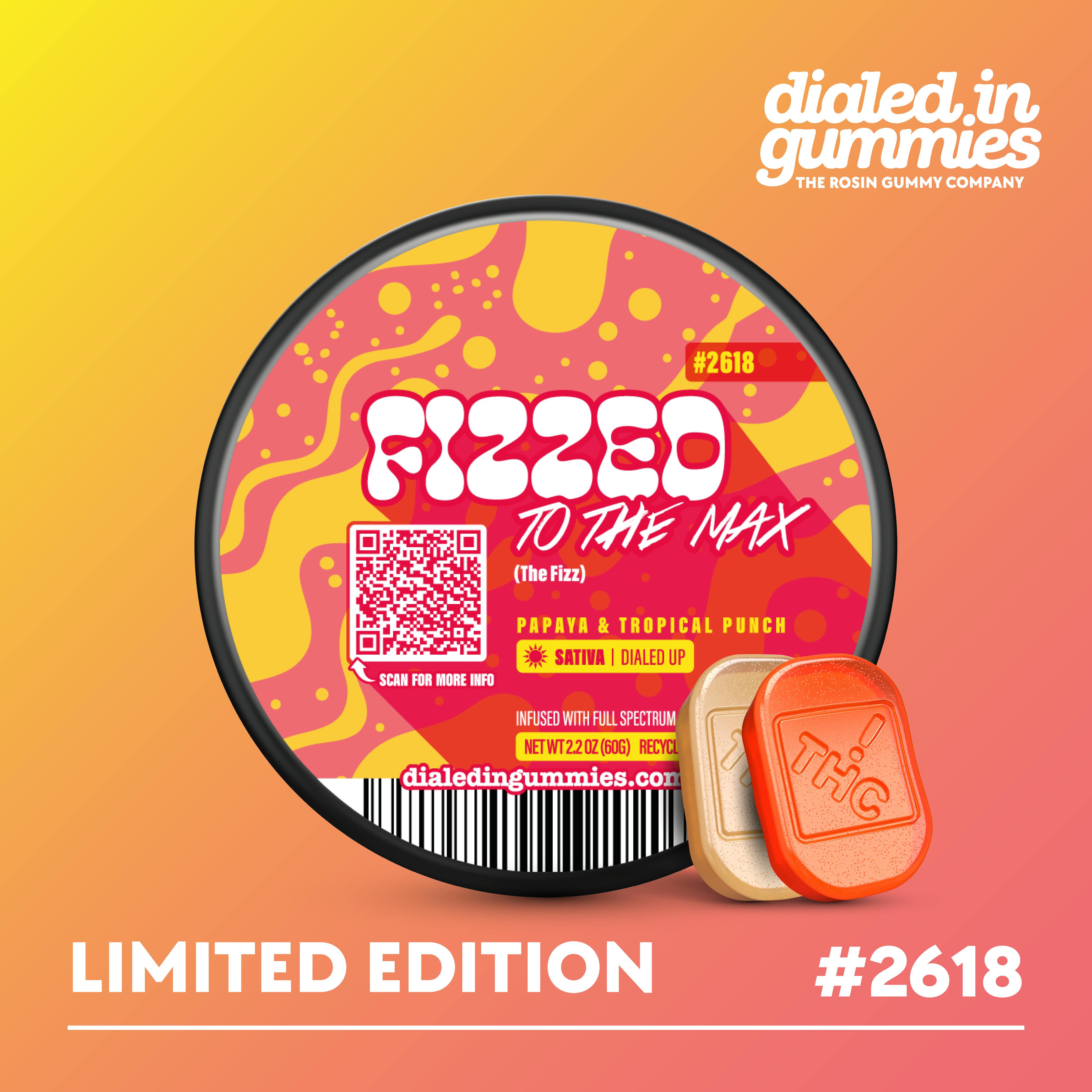 100mg - Fizzed To The Max #2618 - Rosin Gummies (10pk)