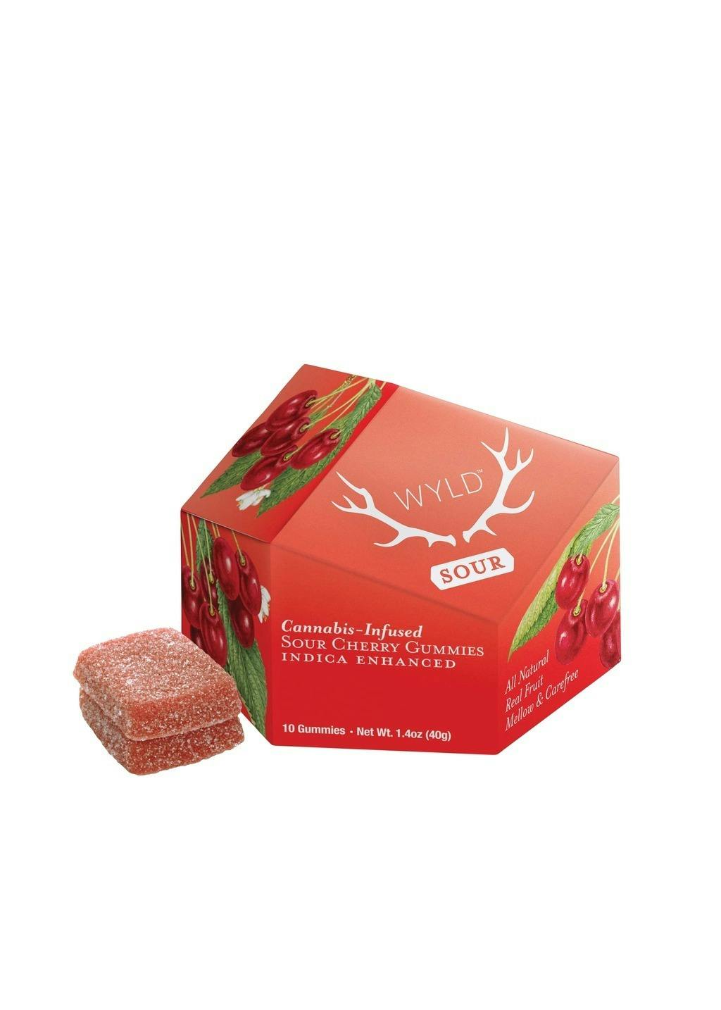 WYLD Sour Cherry — WYLD Sour Cherry Gummies 100mg