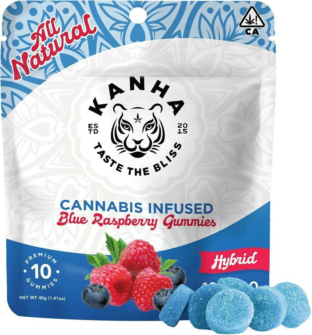 Kanha Blue Raspberry — Kanha Blue Raspberry Gummies 100 mg