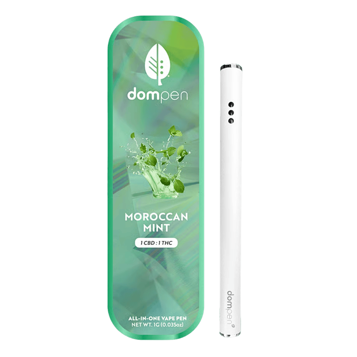 Moroccan Mint (S) | 1:1 CBD:THC 1g AIO | Dompen