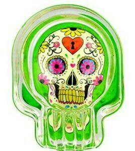 Crystal Ashtray - Skull