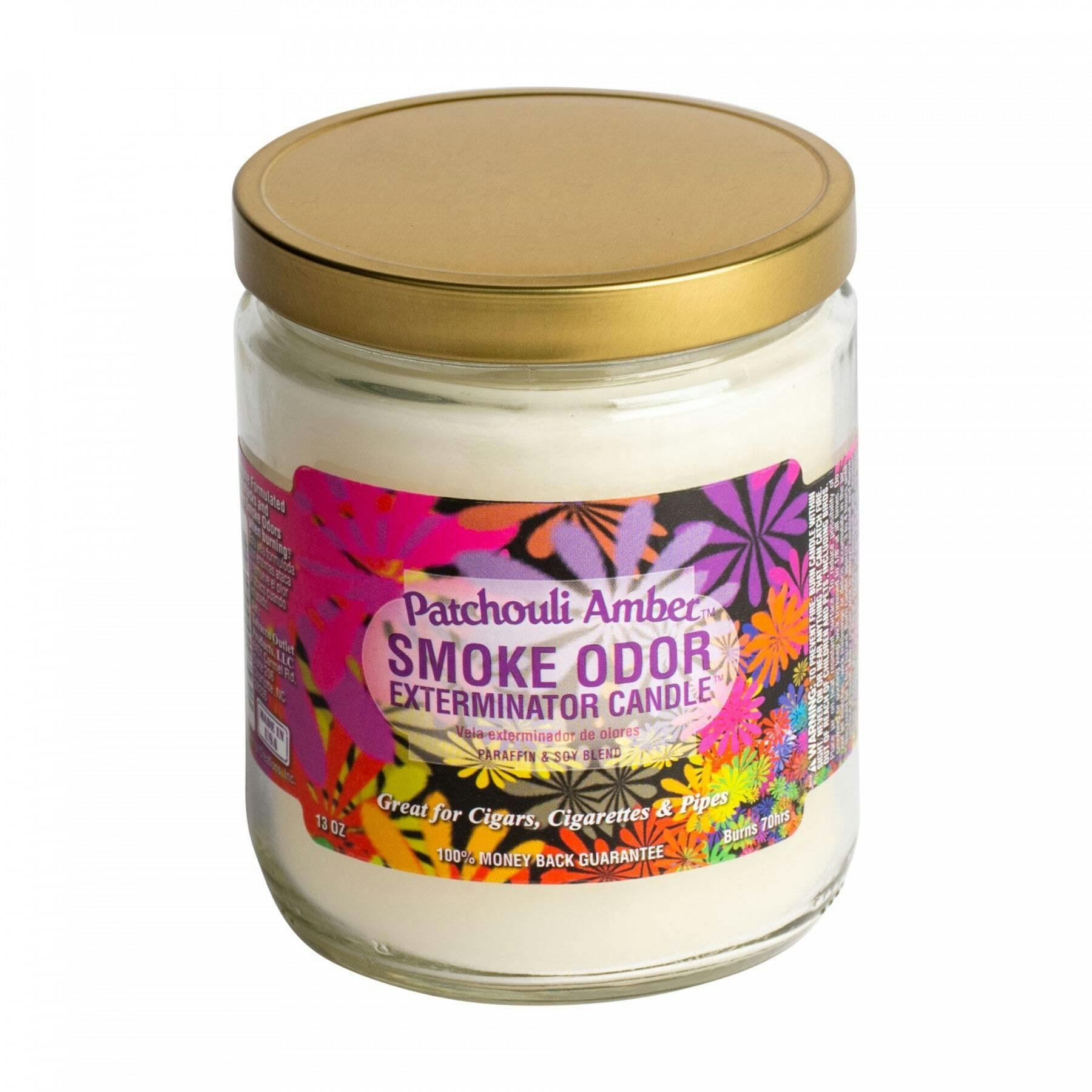 Smoke Odor Exterminator Candle Patchouli Amber Candle