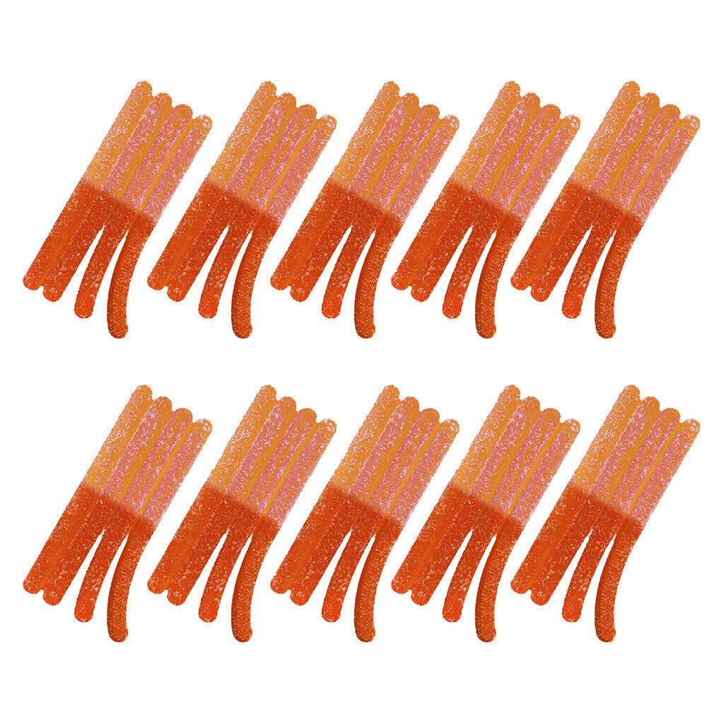 100 THC CBG CBN CBD Multipack Sour Fizzy Peach Lemonade 10x1 Pack