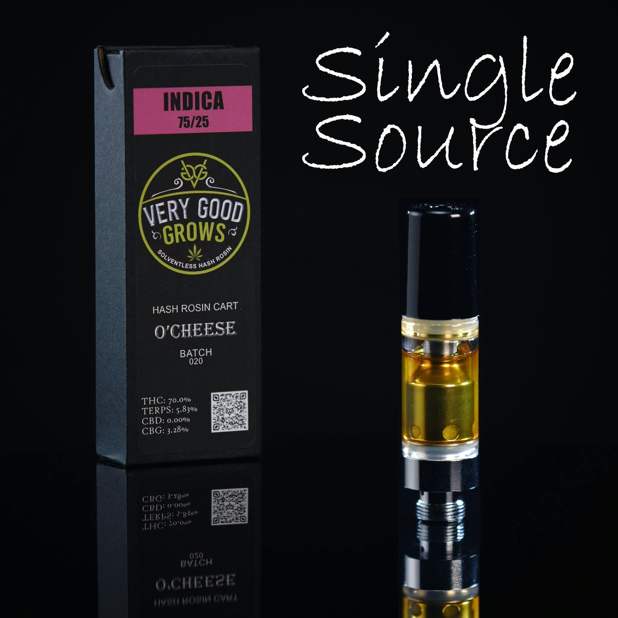 O'Cheese - Very Good Grows - Rosin Vape Cart