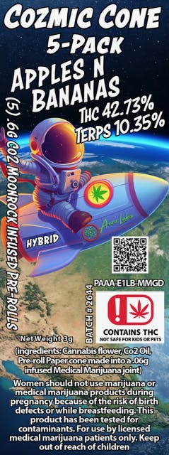 .6g Co2 Infused Pr - Apples N Bananas - Batch 2644 | Aero