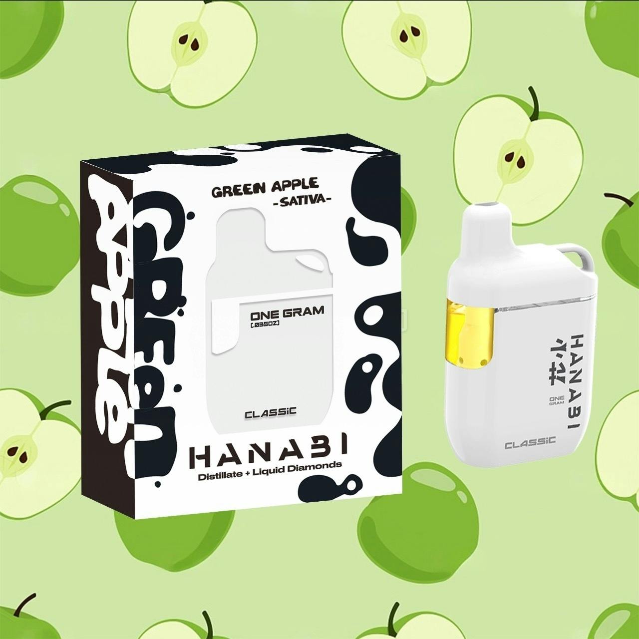 Hanabi | Green Apple | Classic Disposable | 1g