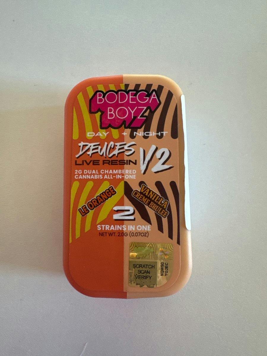 Bodega Deuces V2 2g Day & Night Le Orange & Vanilla Creme Brulee