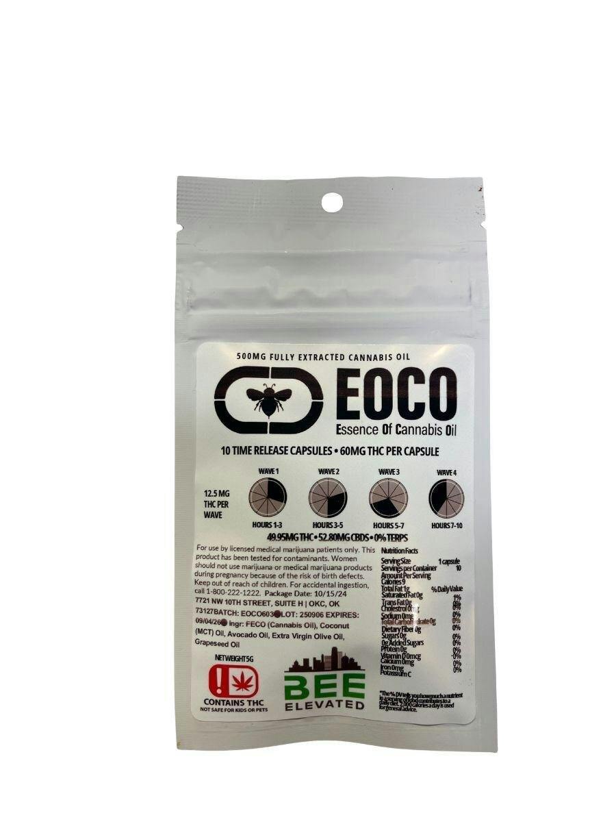 BEE Elevated - EOCO Capsules 500mg - 50mg 10pck