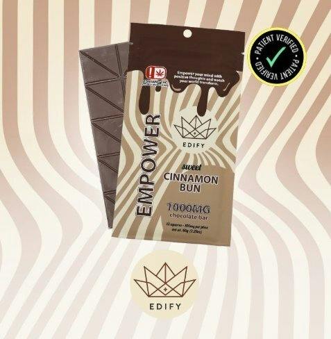Edify 1000mg Cinnamon Roll Chocolate Bar