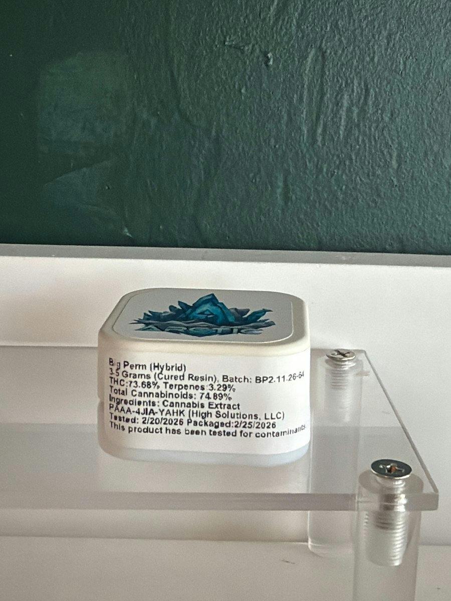 Arctic Extracts - Cured Resin - Big Perm - 3.5g