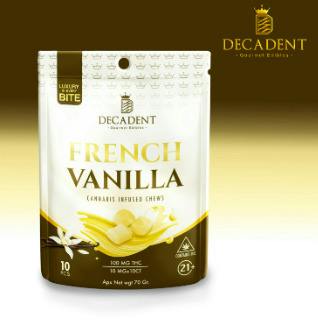 Decadent - Chews - French Vanilla (H) (100mg)