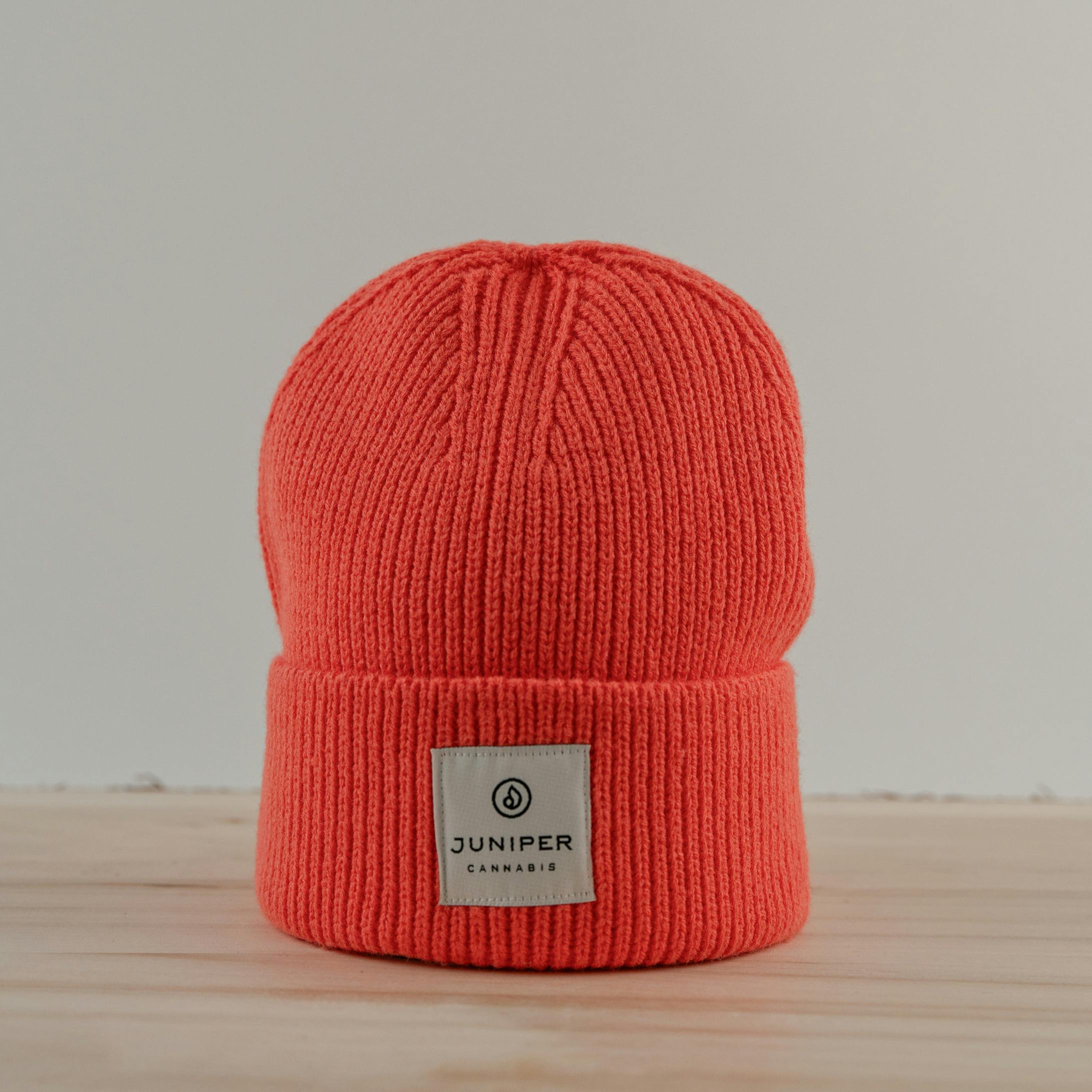 Beanie | Knitted Salmon with patch