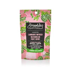 Smokiez - Sweet Watermelon Fruit Chews Hybrid 100mg (10pcs)