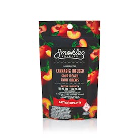 Smokiez - Sour Peach Fruit Chews Sativa 100mg (10pcs)