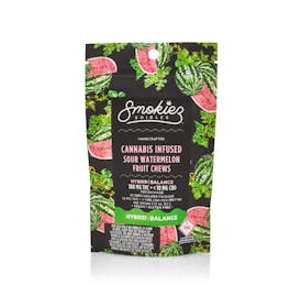 Smokiez - Sour Watermelon Fruit Chews Hybrid 100mg (10pcs)