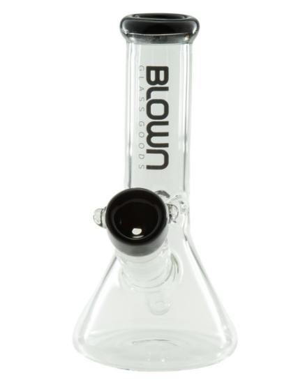Blown Glass 8 Beaker Waterpipe W/ Matching Black