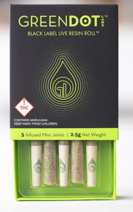 Green Dot The Sweet Spot + The Sweet Spot Live Resin Roll 5-pack 2.5g