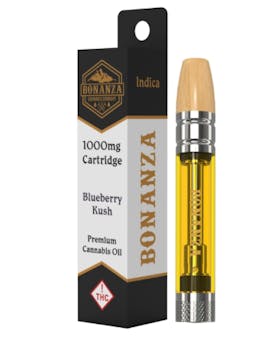 Bonanza Blueberry Kush Cartridge 1000mg {Indica}