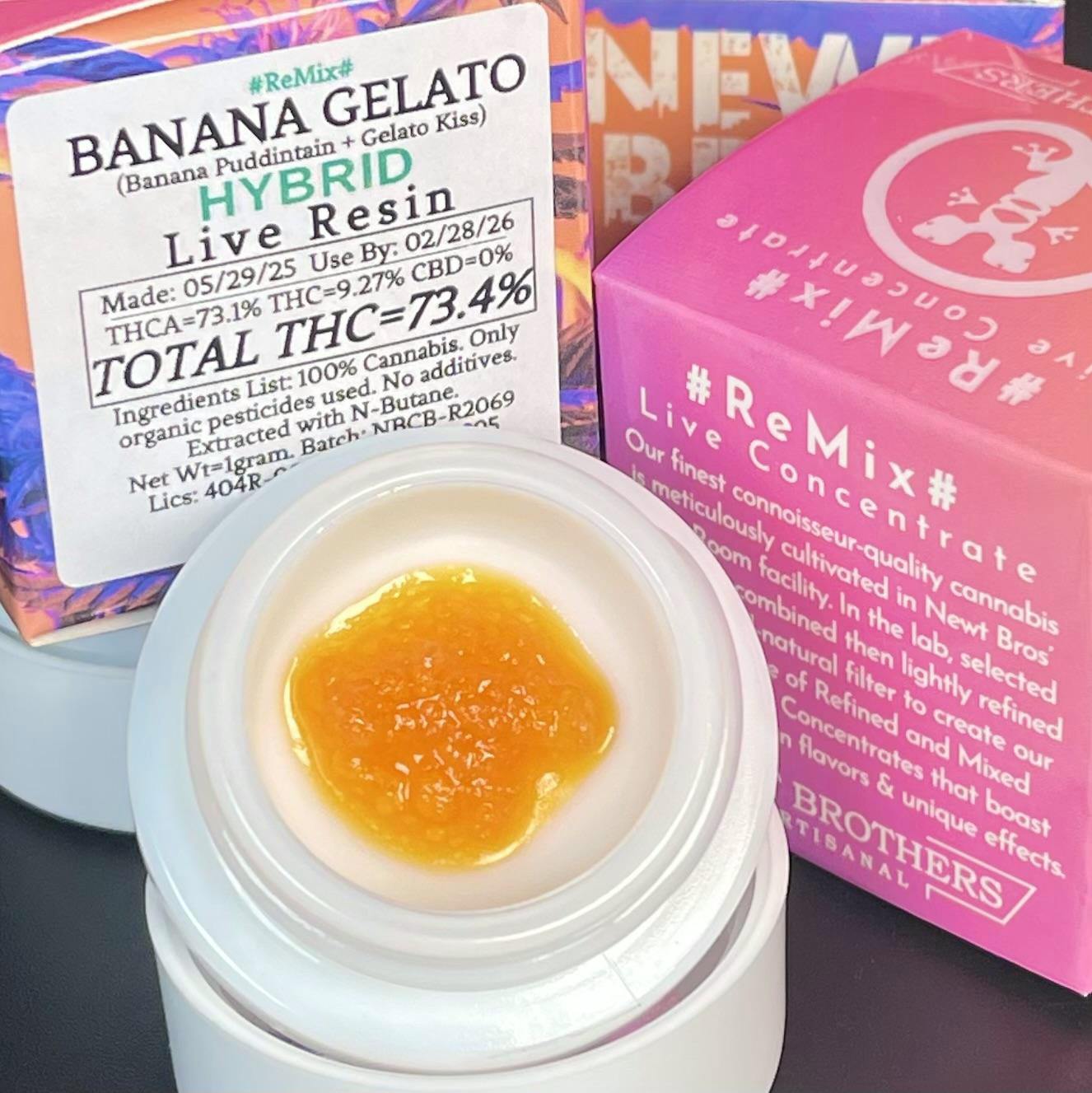 Newt Brothers - "ReMix" Banana Gelato - Live Resin 1g