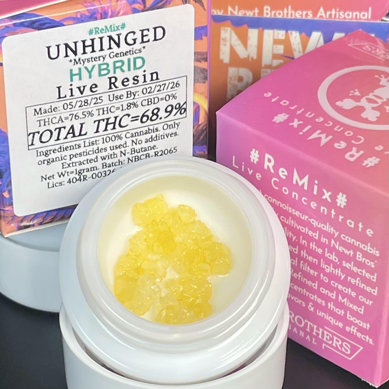 Newt Brothers - Unhinged - "ReMix" Live Resin 1g