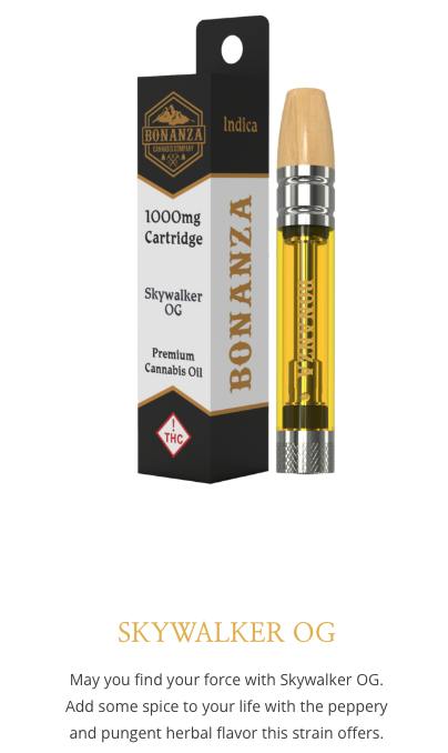 Bonanza - Skywalker OG Cartridge 1g