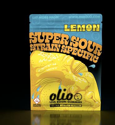 Olio - Super Sour Lemon Udder Madness Rosin Gummies 100mg