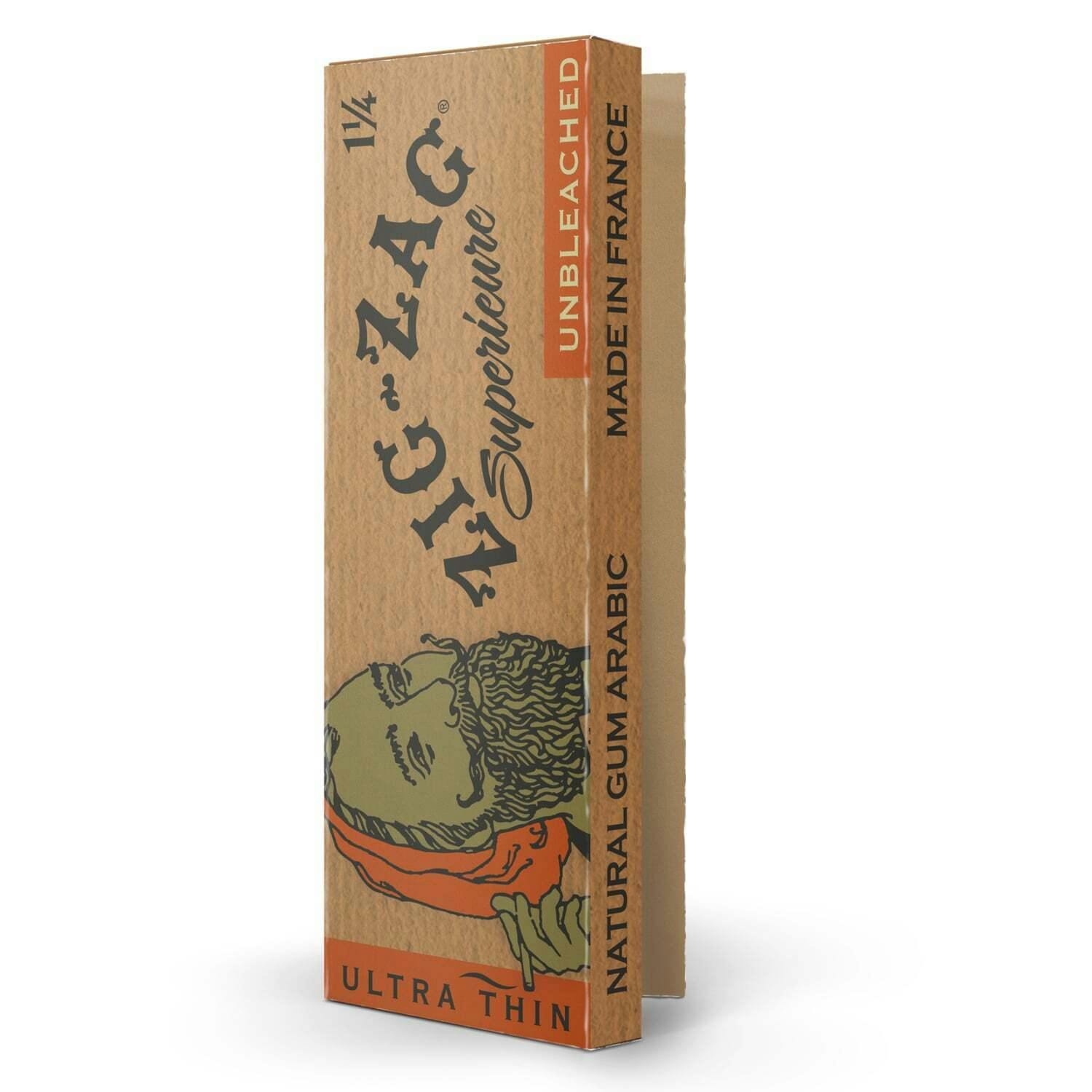 Unbleached Ultra Thin Rolling Papers - 1 1/4 | Zig-Zag - Rolling Papers