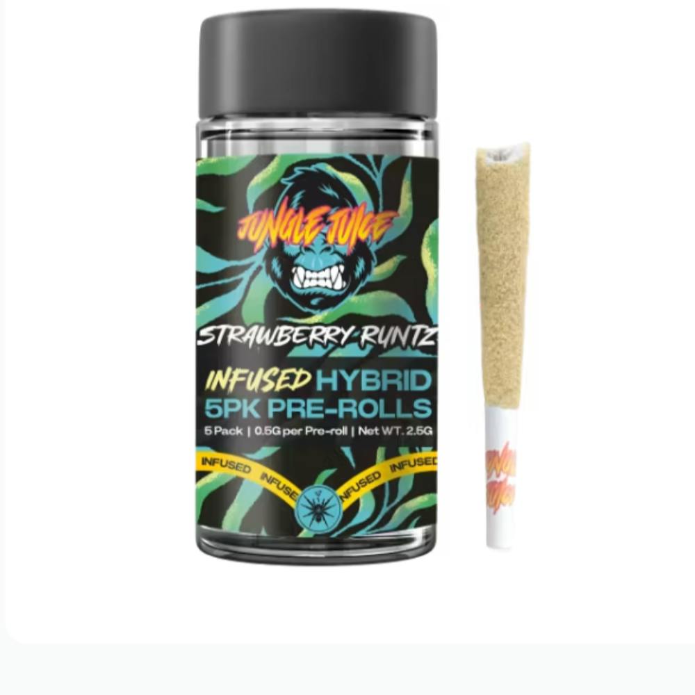 Strawberry Runtz [.5g] | Jungle Juice - 5 Pack Infused Pre Roll