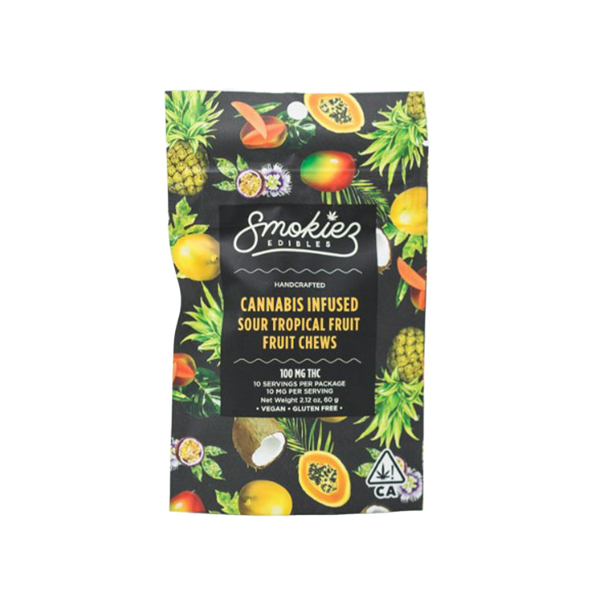 SMOKIEZ - SOUR TROPICAL FRUIT - 1:1 (THC:CBD) - 100mg