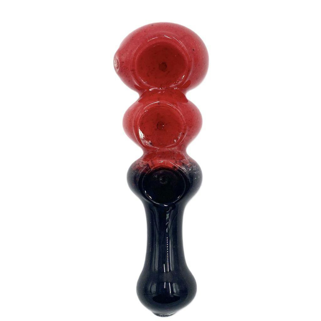 5" 3 Bowl Hand Pipe Glass Each