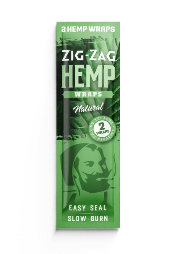Zig Zag Hemp Wraps Natural Papers Each
