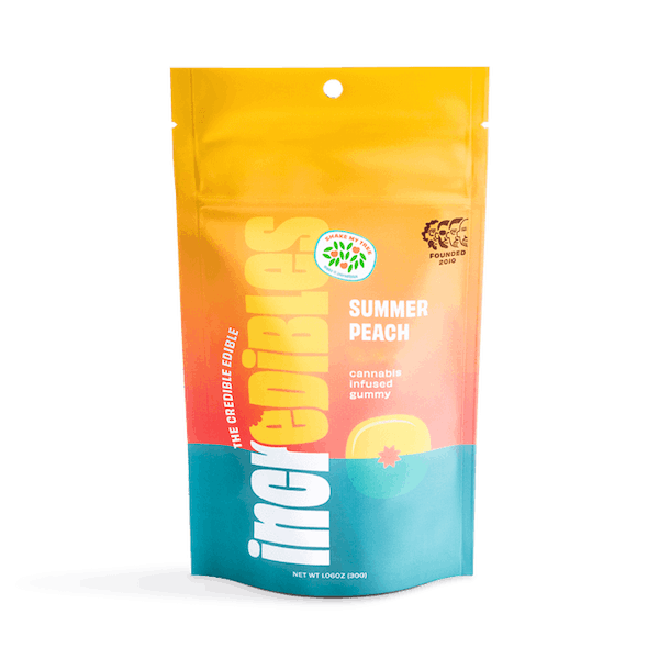 Incredibles Summer Peach Gummies Medical Edibles 50mg | 10pk