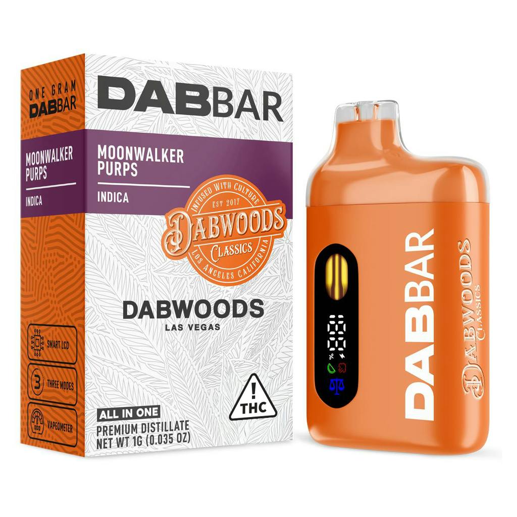 Dabwoods Moonwalker Purp Disposable 2g