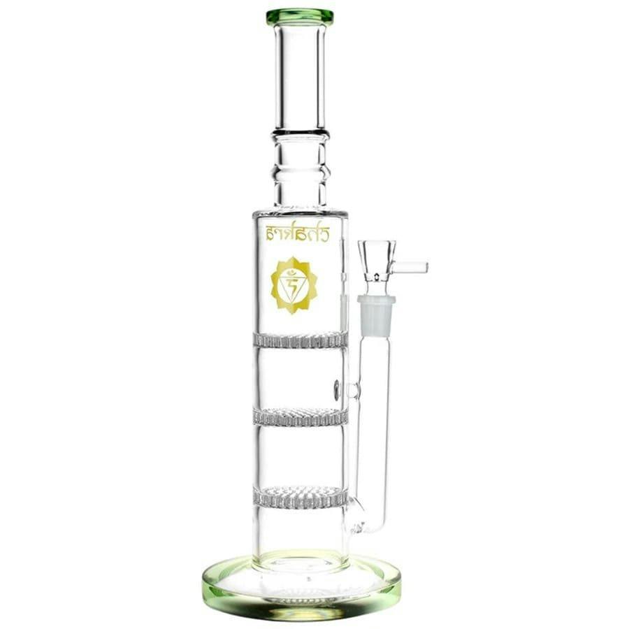 Rising Awareness Chakra Glass Water Pipe 12"