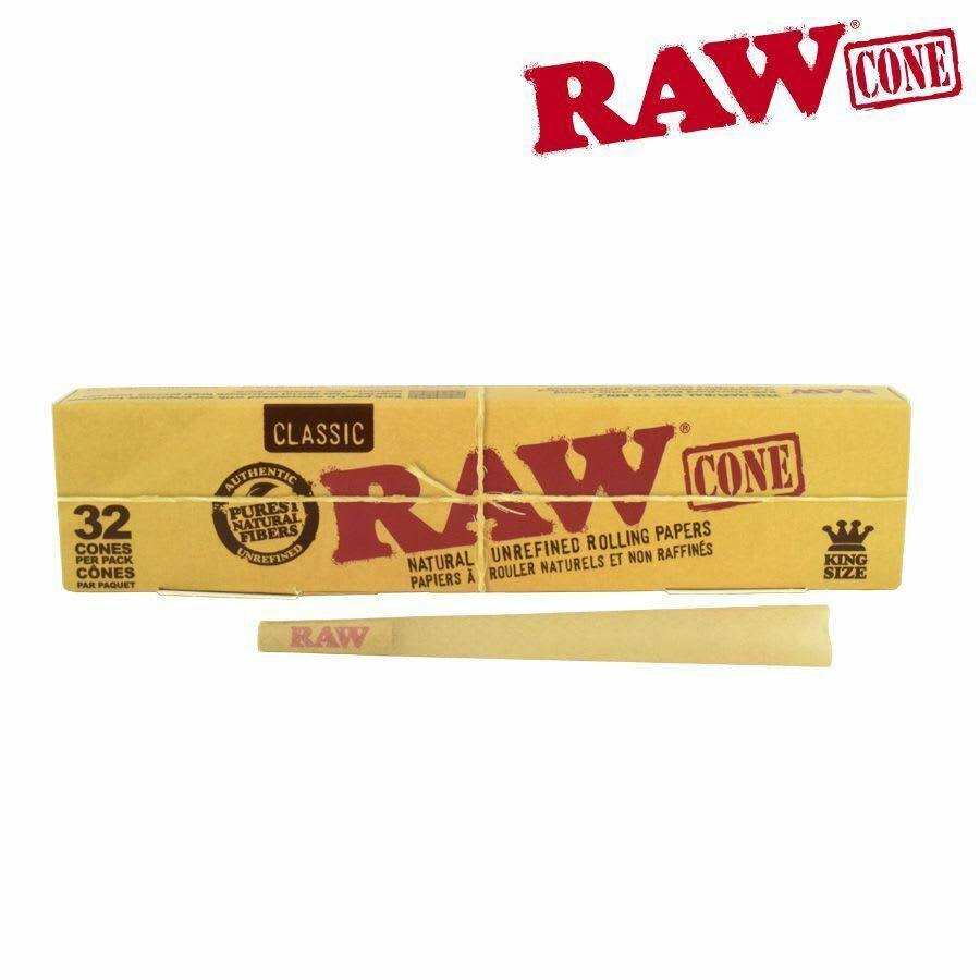 RAW CLASSIC CONES KING SIZE 32 PACK