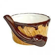 CERAMIC PIPE MUG ICE CREAM STYLE