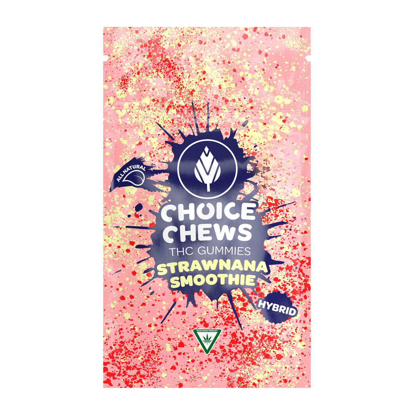 CHOICE | STRAWNANA SMOOTHIE | HYBRID | GUMMIES | 200MG | REC
