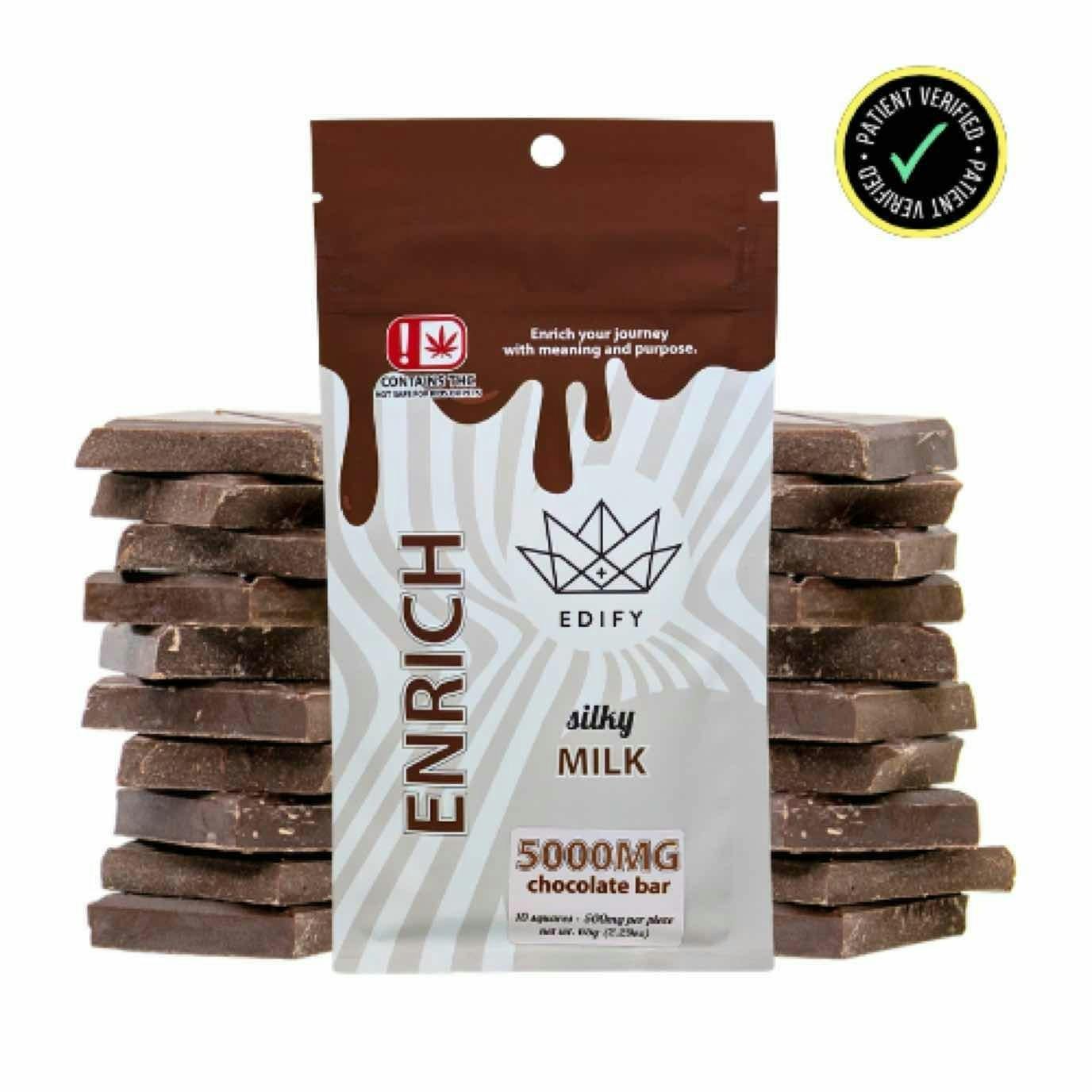 Edify- Milk Chocolate Bar 5000mg