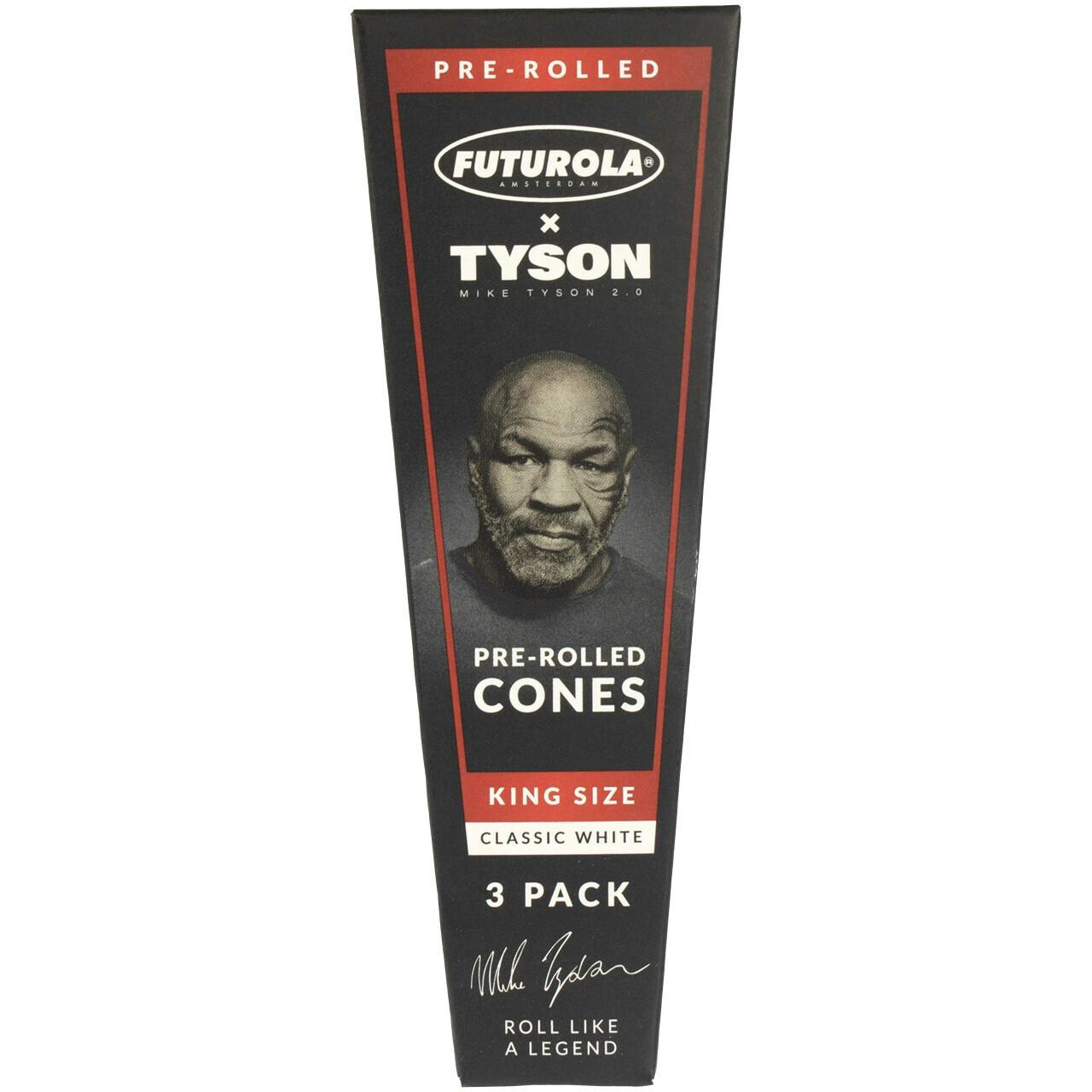 Futurola | Tyson Pre-Rolled Cones | King Size Classic White