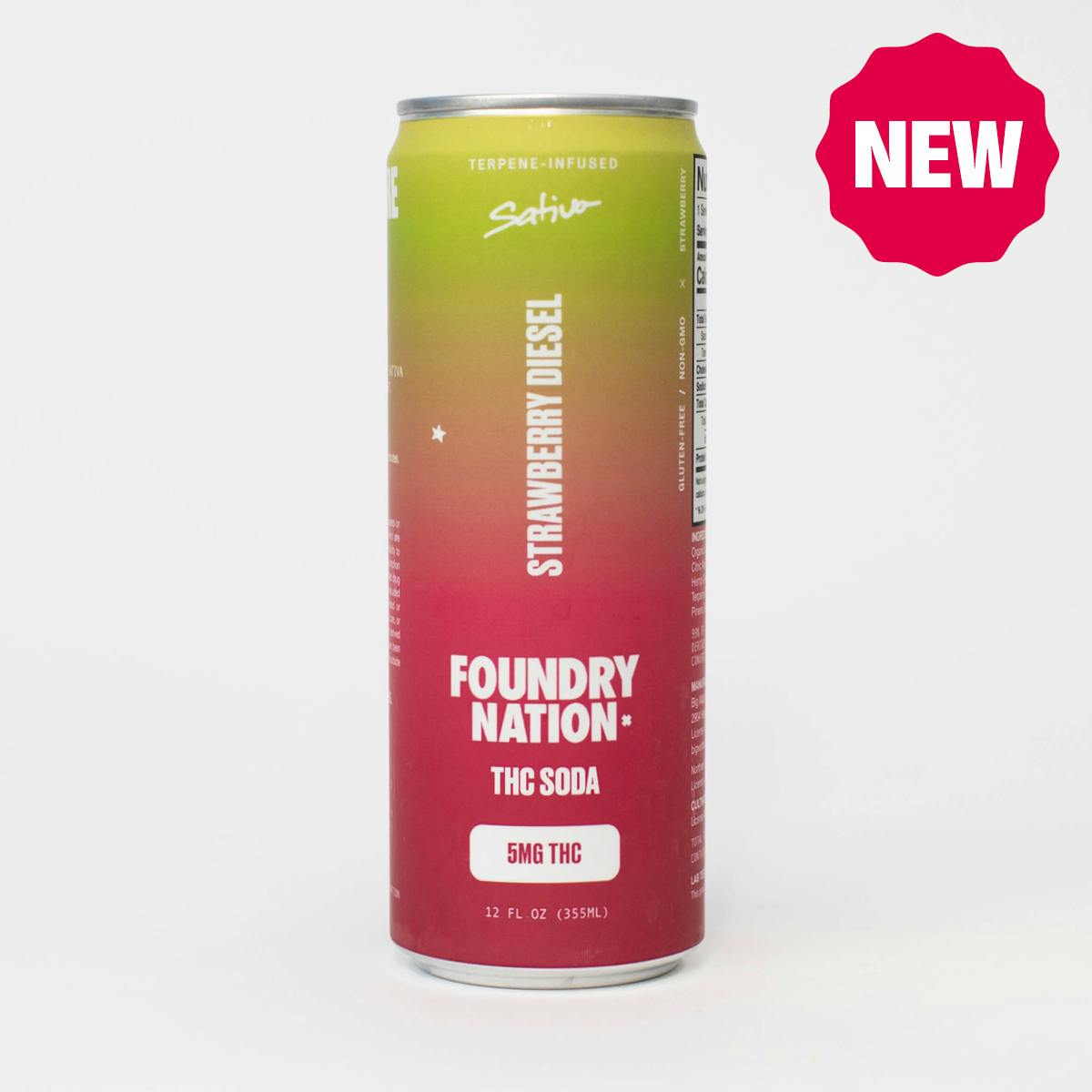 Foundry | THC Soda: Sativa - Strawberry Diesel at North Shore Dispensary