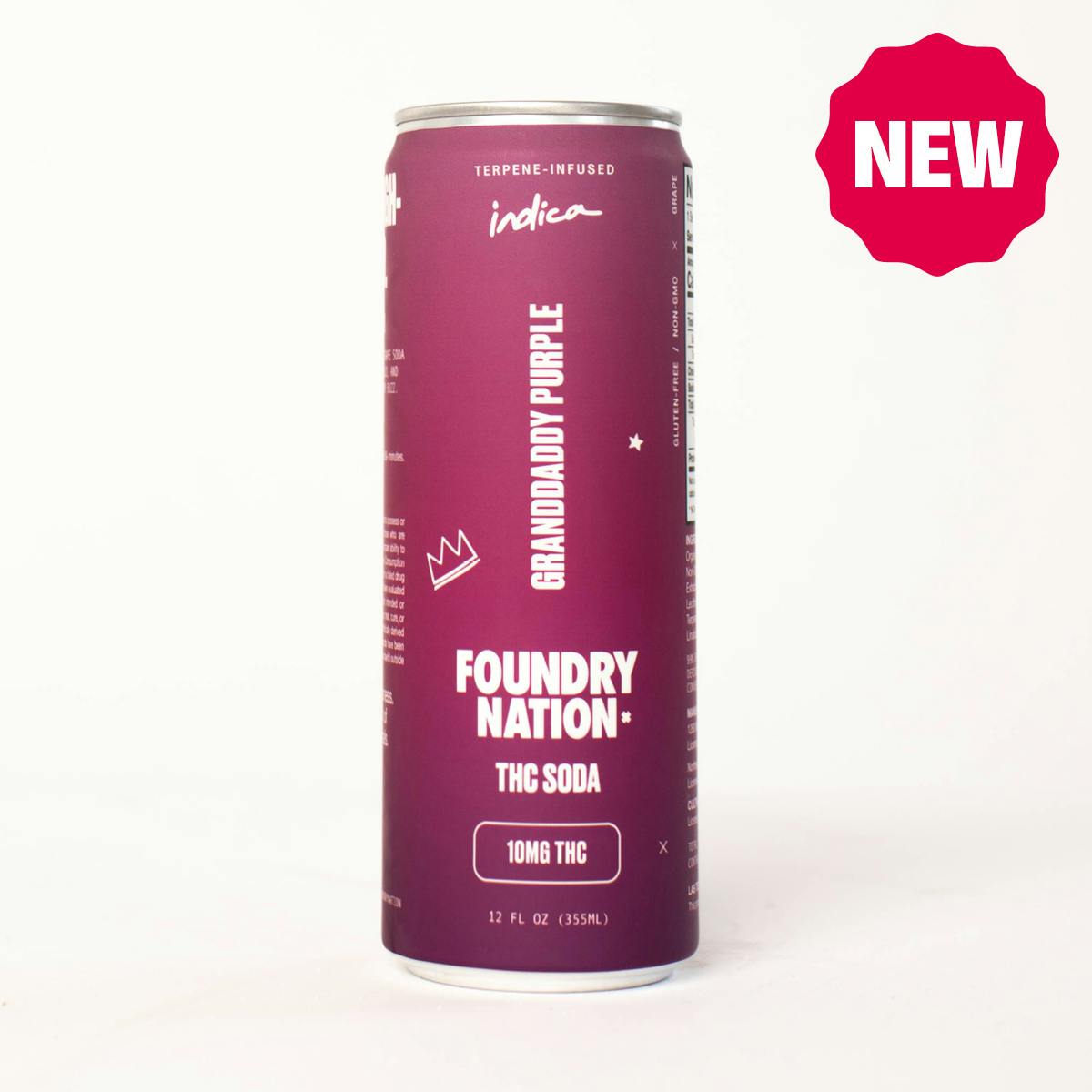 Foundry | THC Soda: Indica - Grandaddy Purple