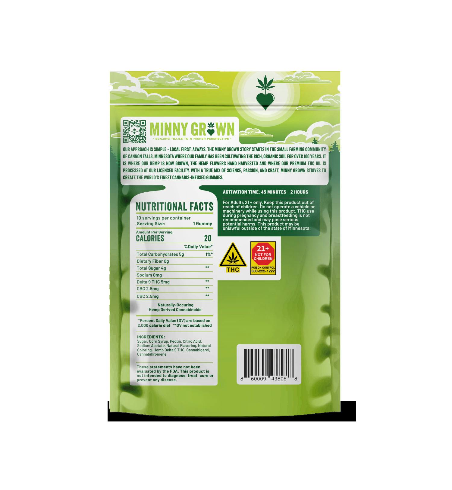 Minny Grown | Gummies - So Awesome Minny-Apple | 10 ct