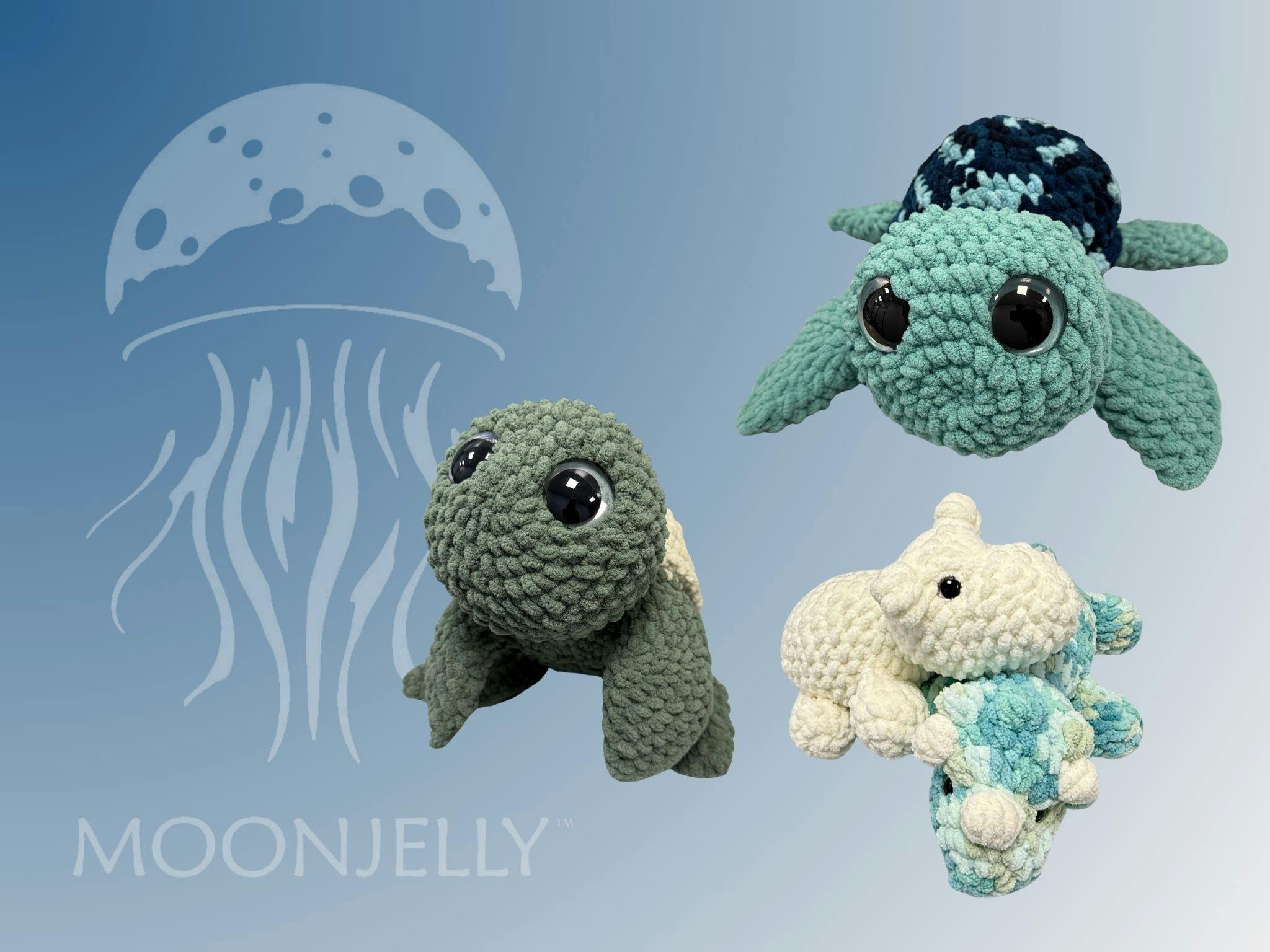 MOONJELLY | Crochet Plushies | Large - Weighted | Handmade
