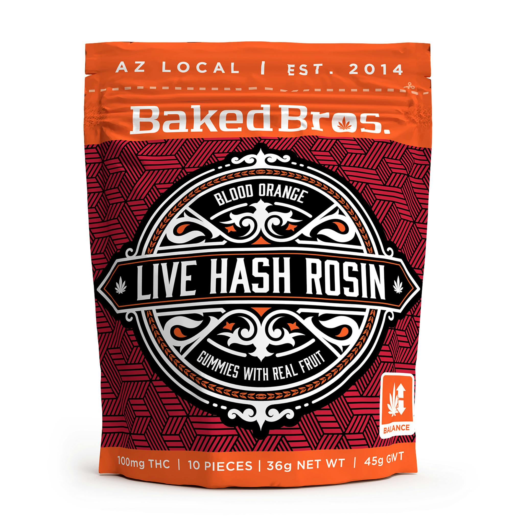 Blood Orange Live Hash Rosin Gummies 10pk