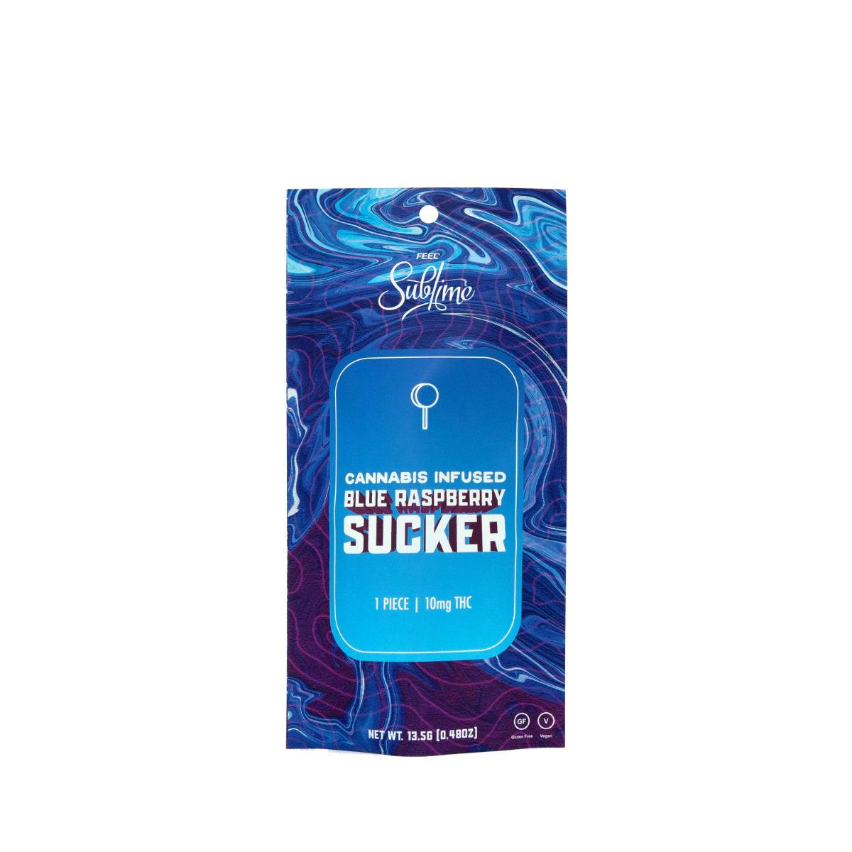 Blue Raspberry Sucker 1pc