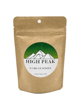 High Peak - Gummies Vegan Assorted Flavors 120mg CBD 8pk