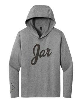 JAR Unisex Gray Thin Long Sleeve Hoodie 2XL