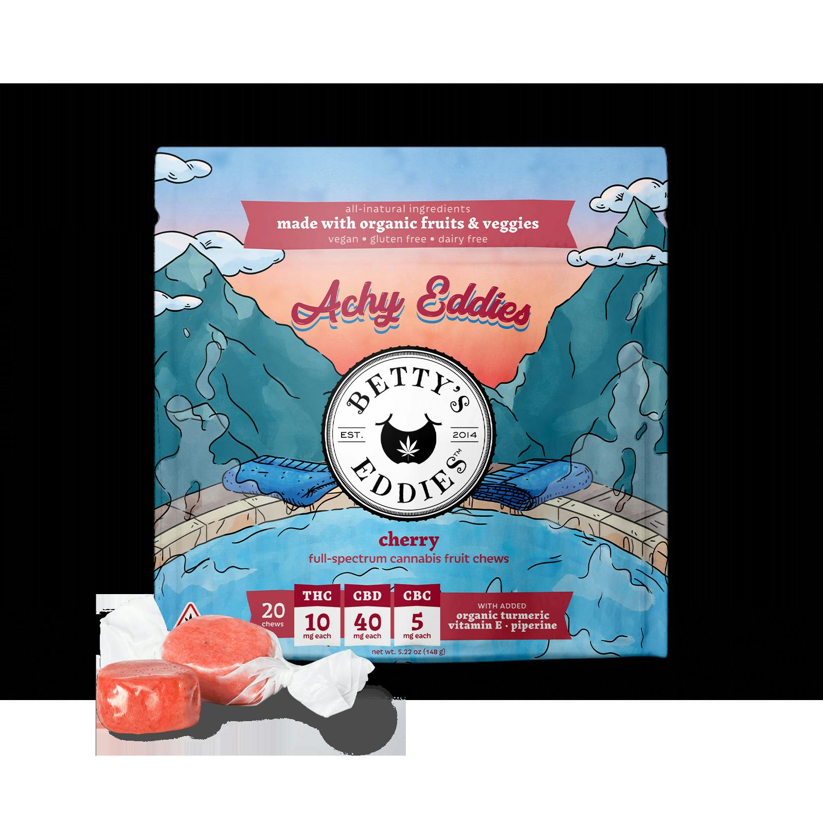 Achy Eddies Cherry - 10THC : 40CBD : 5CBC