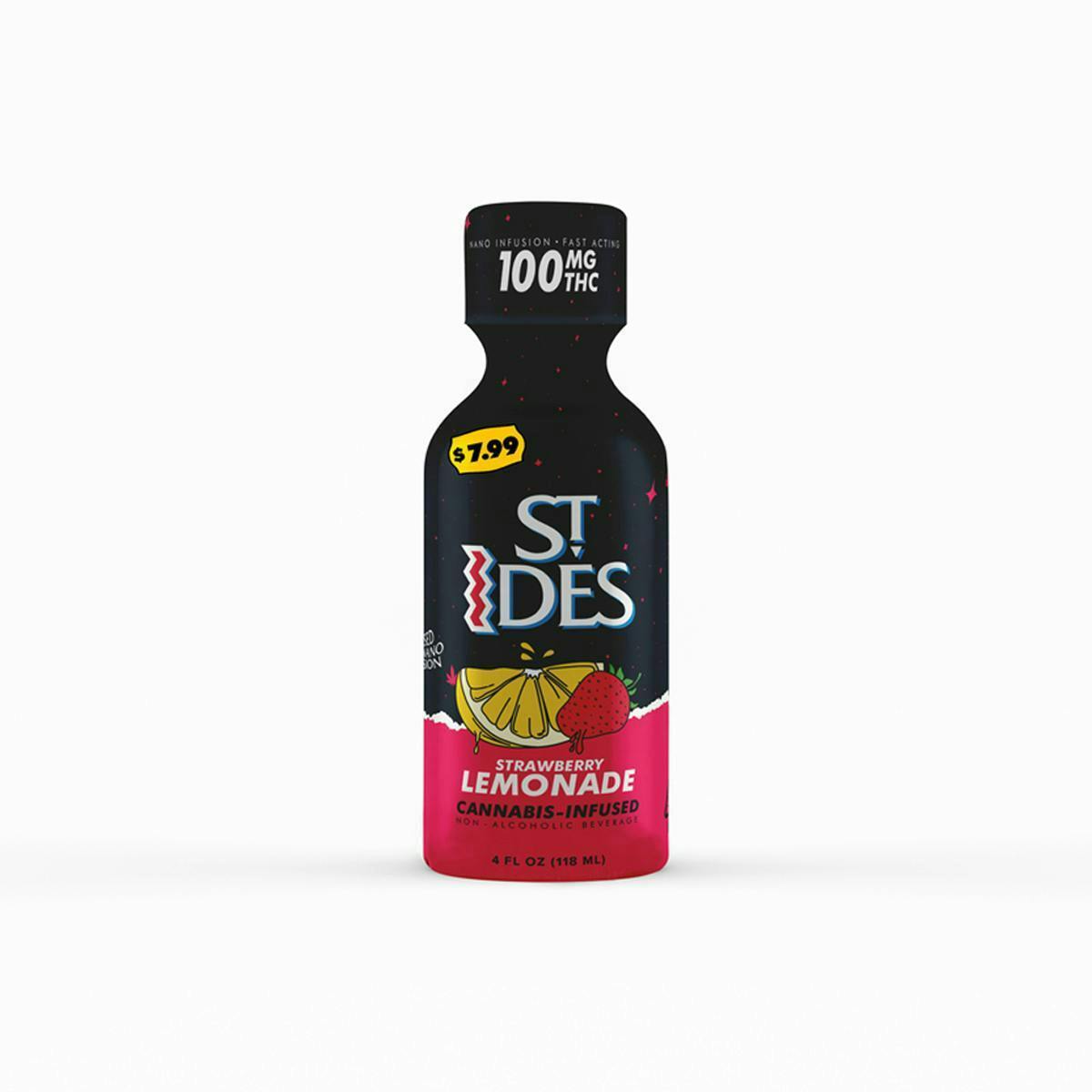 St Ides 4oz Shot Strawberry Lemonade 100mg at We Roll Up LAX Dispensary & Delivery